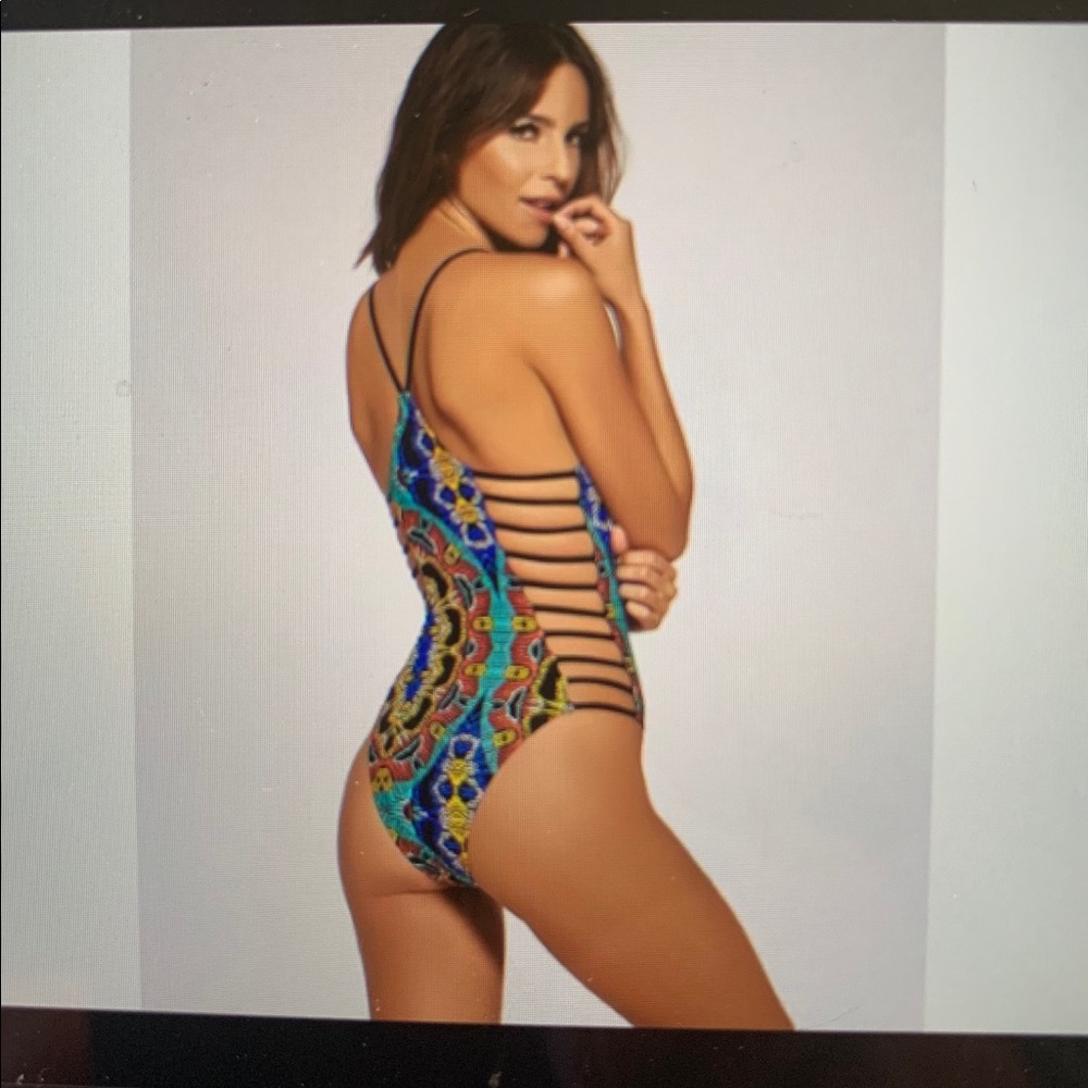 L space ONE PIECE wild side moroccan swimsuit 10/L